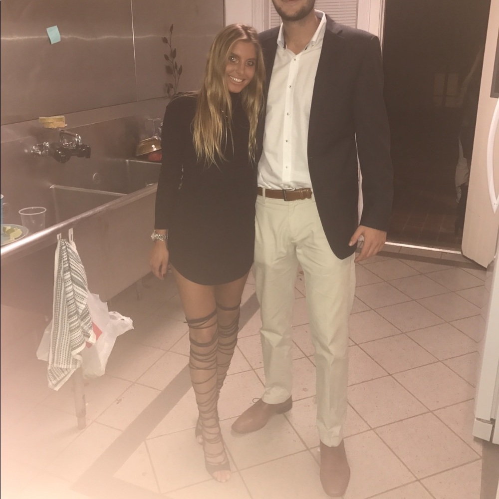 Forever 21 black turtle neck dress